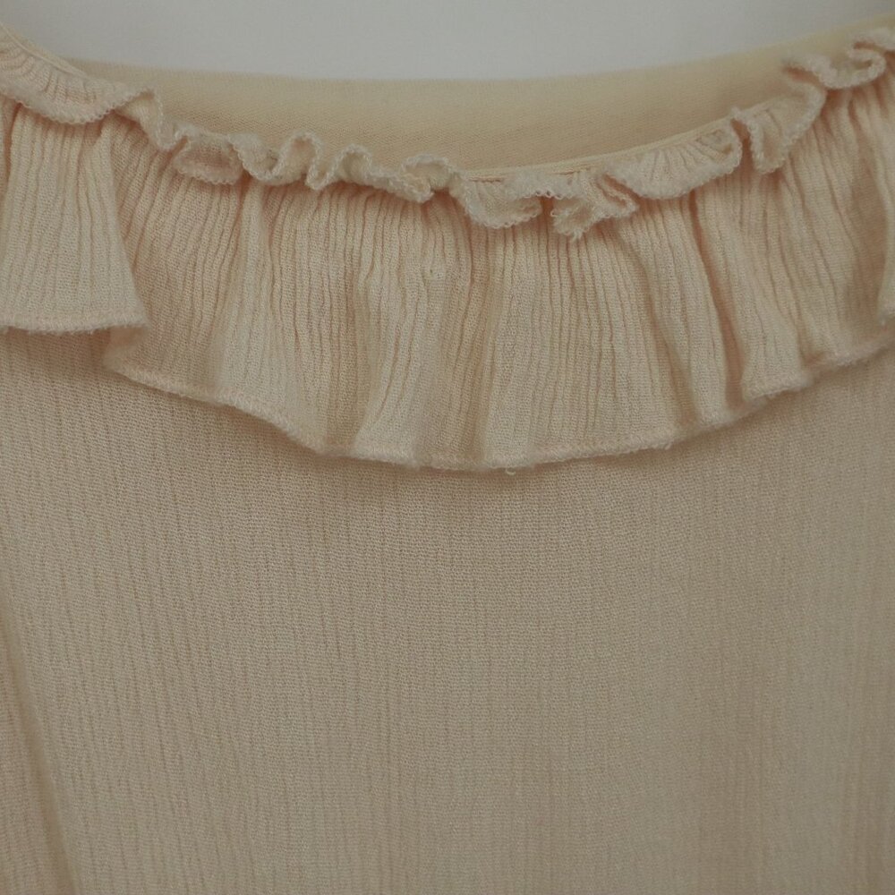 L Love Maxi Dress‎ Womens M Peach Fairycore Cottagecore Boho Romantic Ethereal - Picture 13 of 16